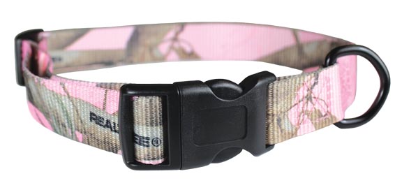 Realtree APC Pink Camo Dog Collar Kwik Klip