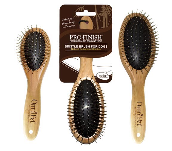 Leather Brothers Pro-Finish Bamboo Pet Brushes