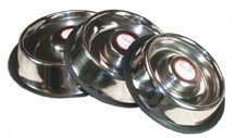 Leather Brothers Stainless Steel Non Tip Feeding Bowl 2 Quarts - 8303