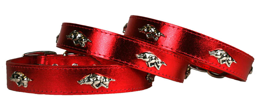 AR-Leather Brothers Razorback Dog Collars