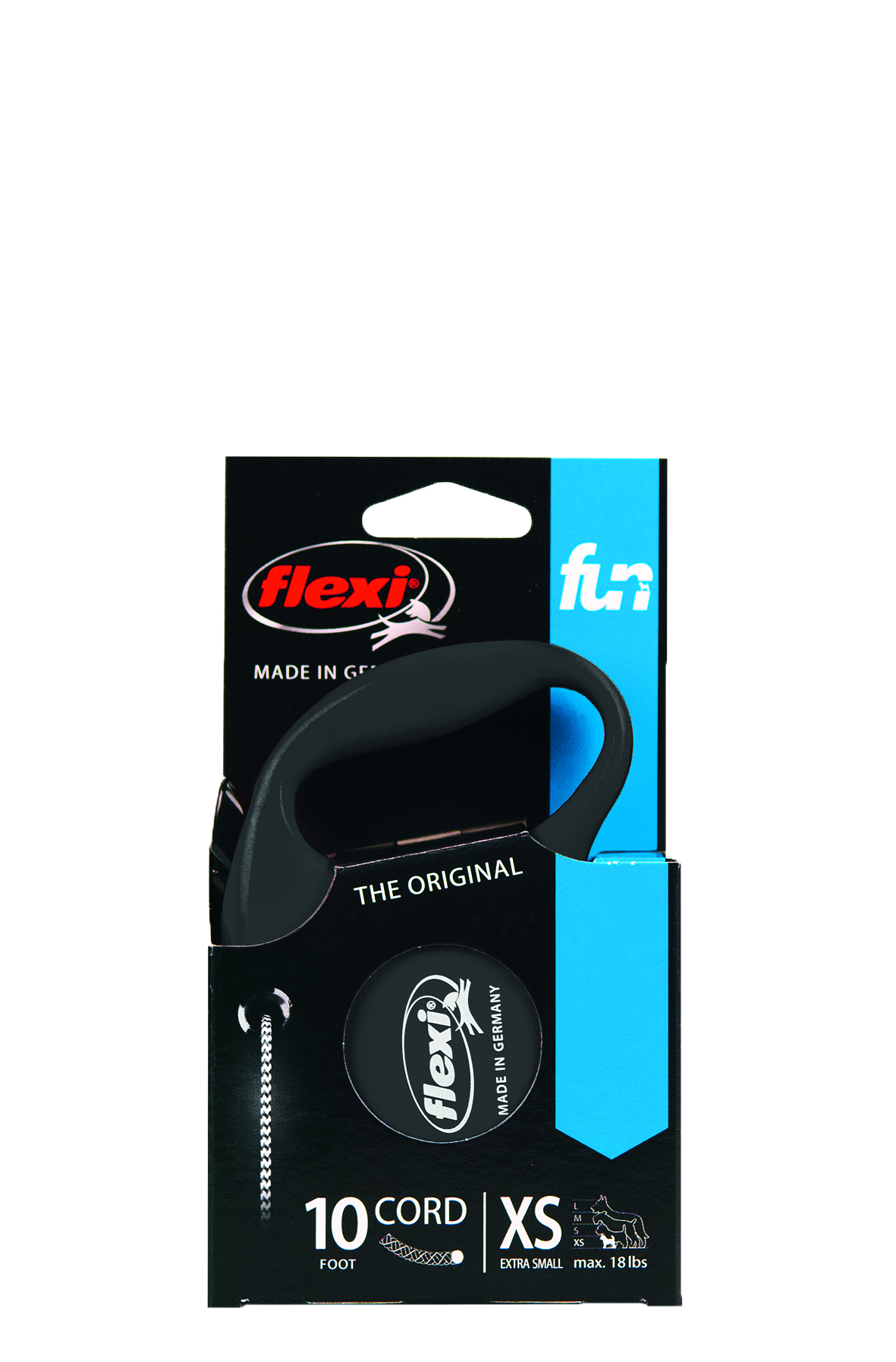 Flexi Leash BK packaged