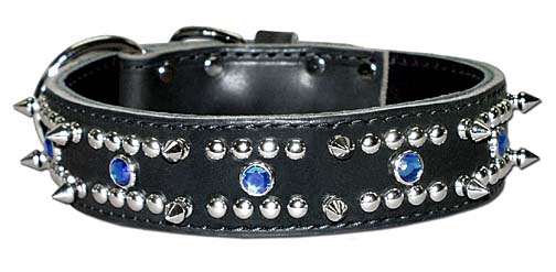 Bullmastiff leather dog collar with impressive columns of studs and spikes  [S59##1014 3 spikes+3 brass studs leather collar] : Bullmastiff dog  harness, Bullmastiff dog muzzle, Bullmastiff dog collar, Dog leashes
